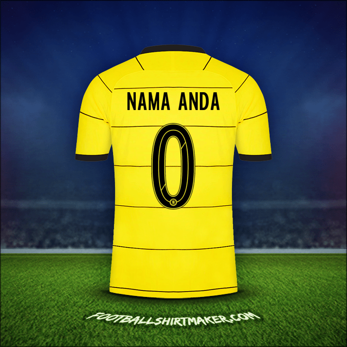 Jersey Chelsea Cup 2021/2022 Alternatif -  nama anda - 0