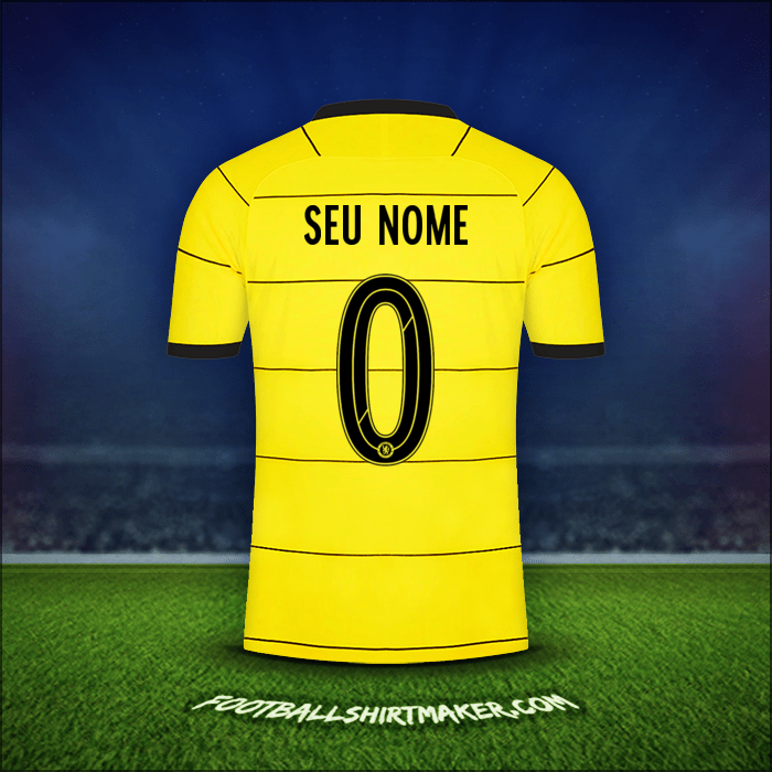Camisa Chelsea Cup 2021/2022 Alternativa -  seu nome - 0