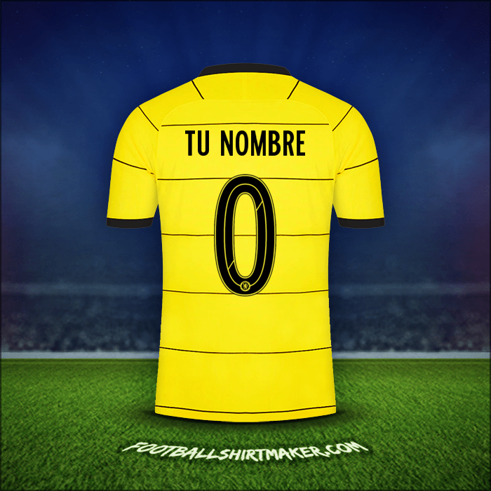Jersey Chelsea Cup 2021/2022 Visita -  tu nombre - 0