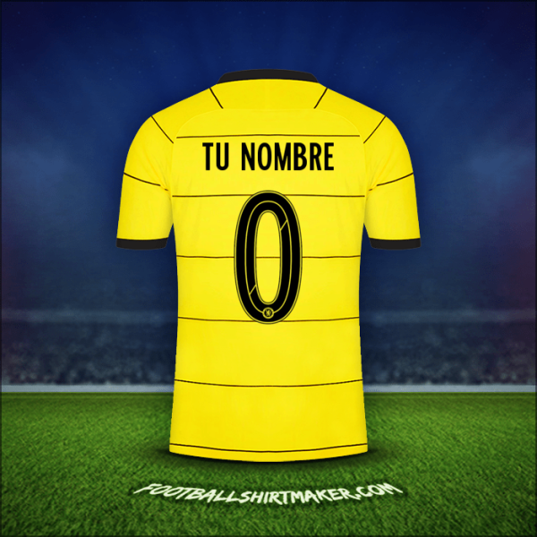 Jersey Chelsea Cup 2021/2022 Visita -  tu nombre - 0