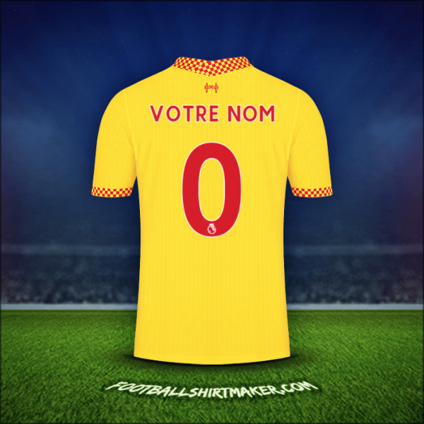 Maillot Liverpool FC 2021/2022 Troisième -  votre nom - 0
