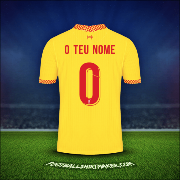 Camisola Liverpool FC Cup 2021/2022 Terceira -  o teu nome - 0