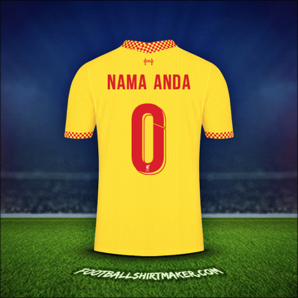 Jersey Liverpool FC Cup 2021/2022 Ketiga -  nama anda - 0