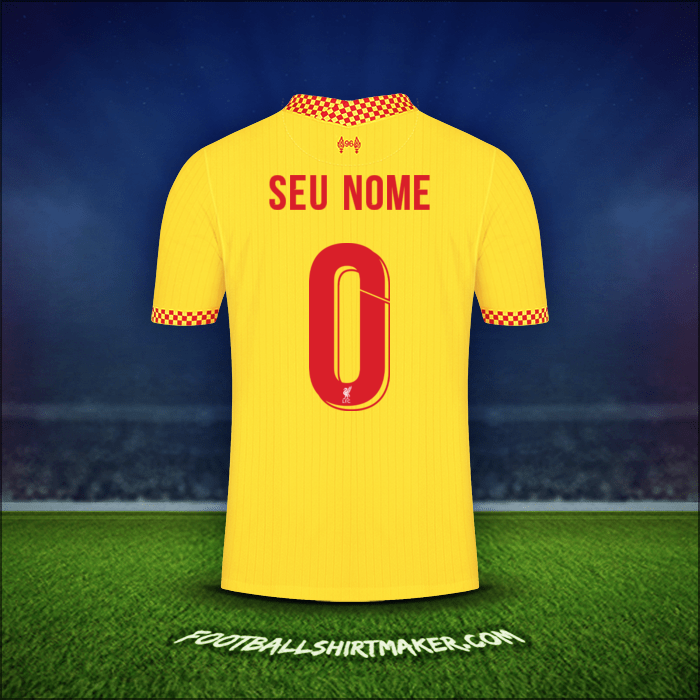 Camisa Liverpool FC Cup 2021/2022 Terceira -  seu nome - 0