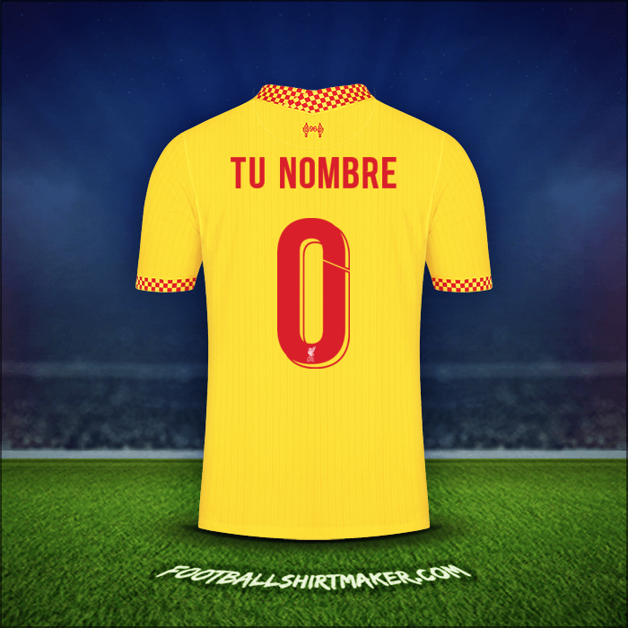 Camiseta Liverpool FC Cup 2021/2022 Tercera -  tu nombre - 0