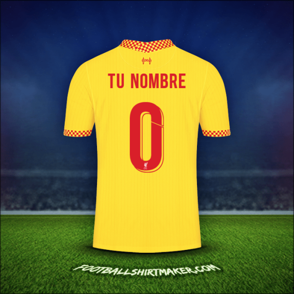 Camiseta Liverpool FC Cup 2021/2022 Tercera -  tu nombre - 0