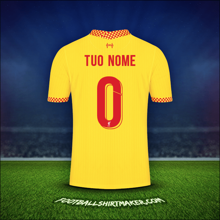 Maglia Liverpool FC Cup 2021/2022 Terza -  tuo nome - 0