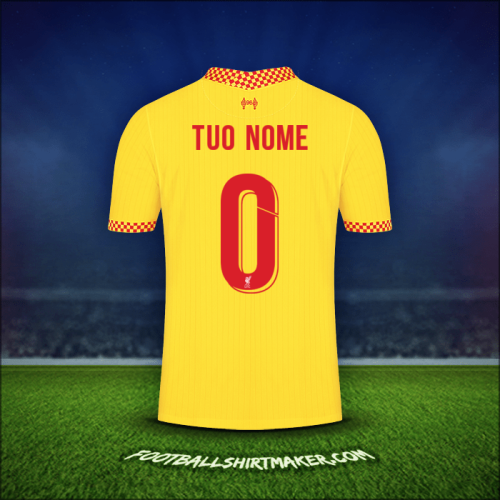 Maglia Liverpool FC Cup 2021/2022 Terza -  tuo nome - 0