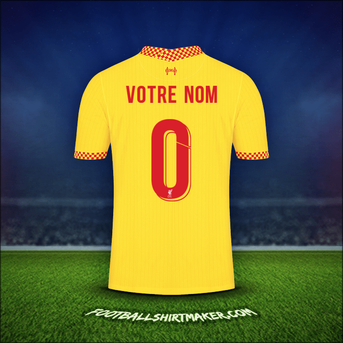 Maillot Liverpool FC Cup 2021/2022 Troisième -  votre nom - 0