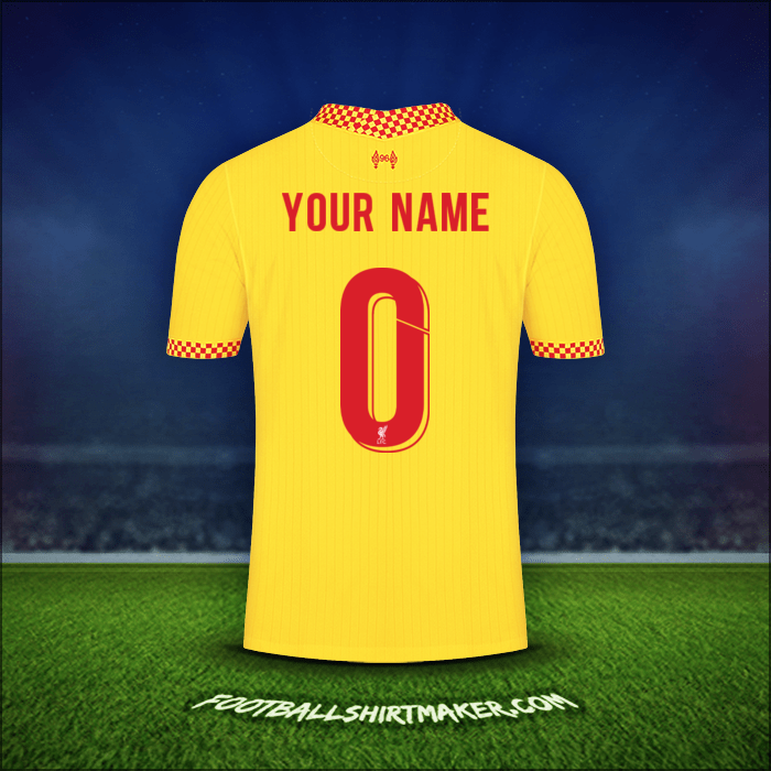 Shirt Liverpool FC Cup 2021/2022 Third -  your name - 0