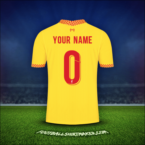 Shirt Liverpool FC Cup 2021/2022 Third -  your name - 0