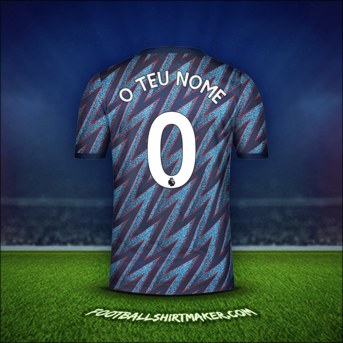 Camisola Arsenal 2021/2022 Terceira -  o teu nome - 0