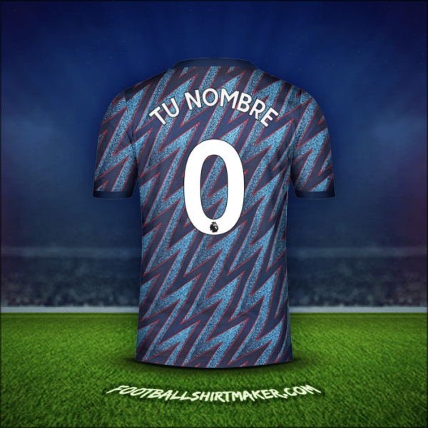 Jersey Arsenal 2021/2022 Tercera -  tu nombre - 0