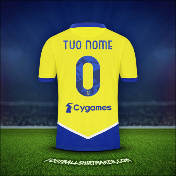 Maglia Juventus FC 2021/2022 Terza -  tuo nome - 0