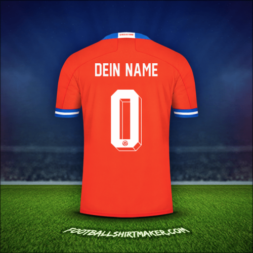 Trikot Chile 2021/2022 -  dein name - 0
