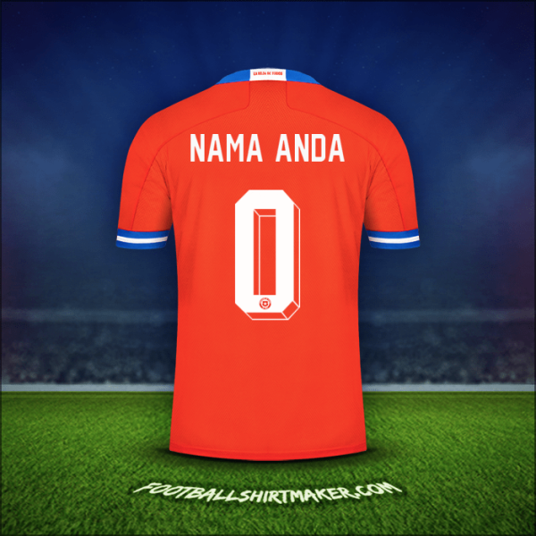 Jersey Cile 2021/2022 -  nama anda - 0