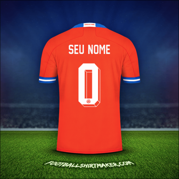 Camisa Chile 2021/2022 -  seu nome - 0