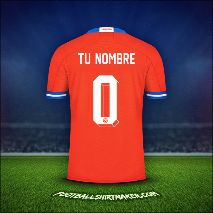 Camiseta Chile 2021/2022 -  tu nombre - 0