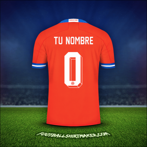 Jersey Chile 2021/2022 -  tu nombre - 0