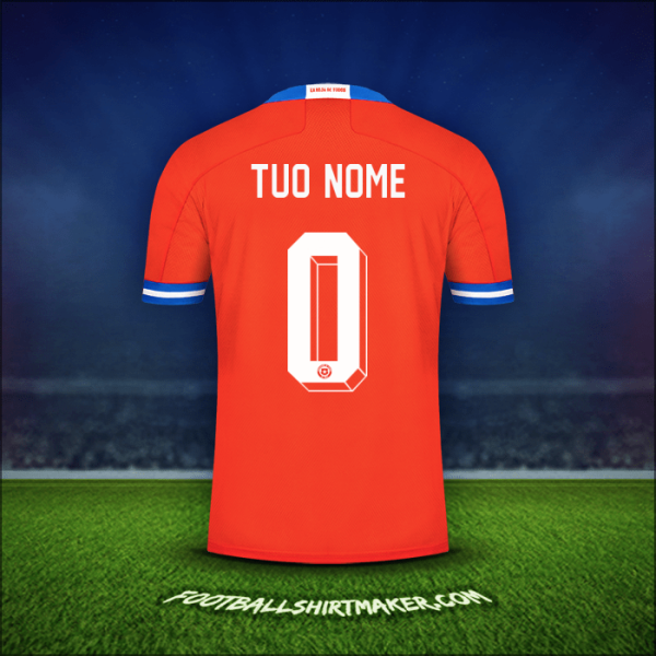 Maglia Cile 2021/2022 -  tuo nome - 0