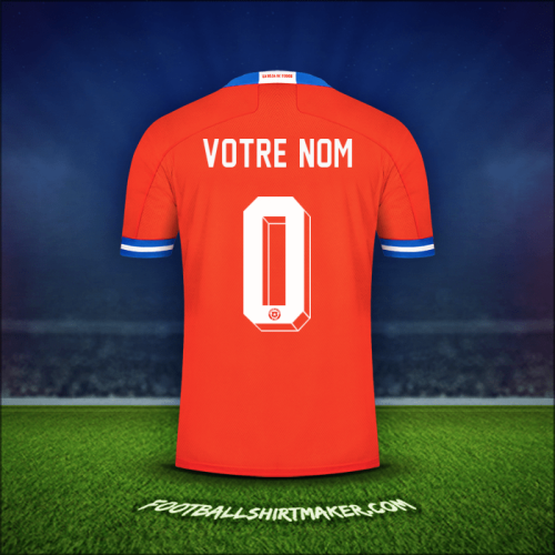 Maillot Chili 2021/2022 -  votre nom - 0