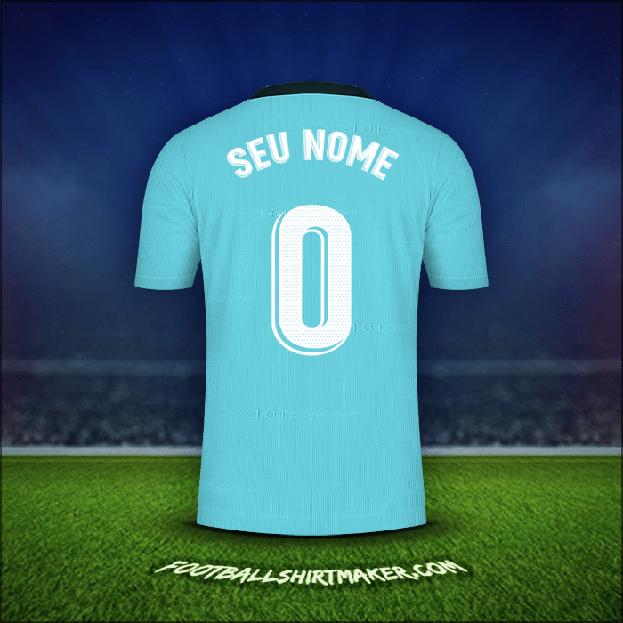 Camisa Real Madrid CF 2021/2022 Terceira -  seu nome - 0