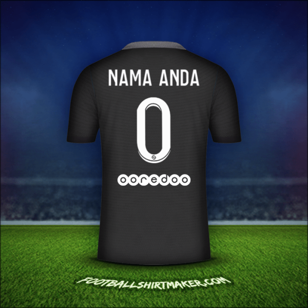 Jersey Paris Saint Germain 2021/2022 Ketiga -  nama anda - 0