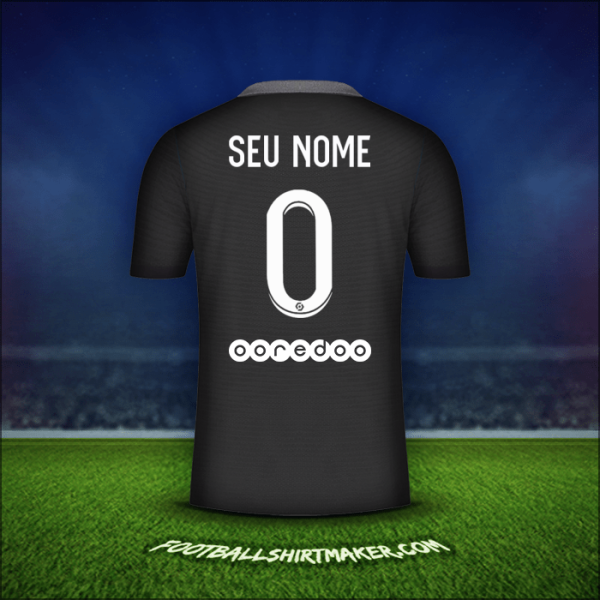 Camisa Paris Saint Germain 2021/2022 Terceira -  seu nome - 0