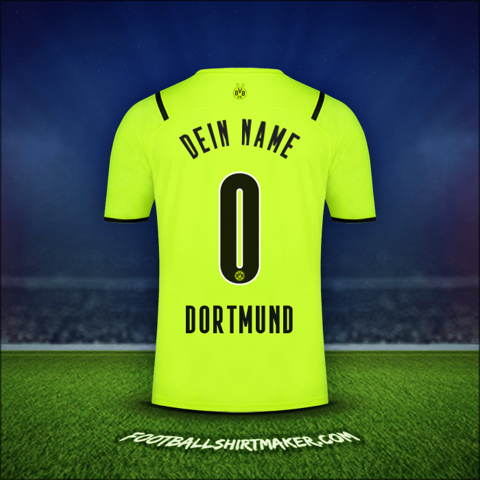 Trikot Borussia Dortmund Cup 2021/2022 -  dein name - 0