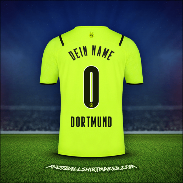 Trikot Borussia Dortmund Cup 2021/2022 -  dein name - 0