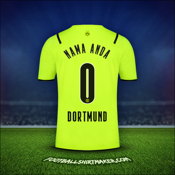 Jersey Borussia Dortmund Cup 2021/2022 -  nama anda - 0