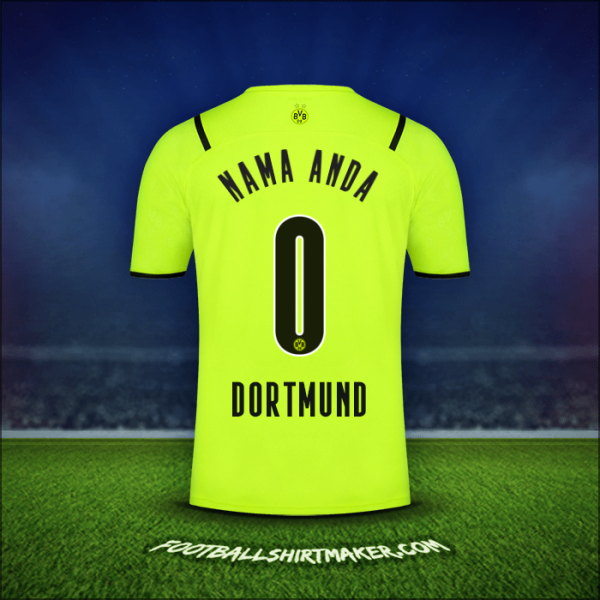 Jersey Borussia Dortmund Cup 2021/2022 -  nama anda - 0
