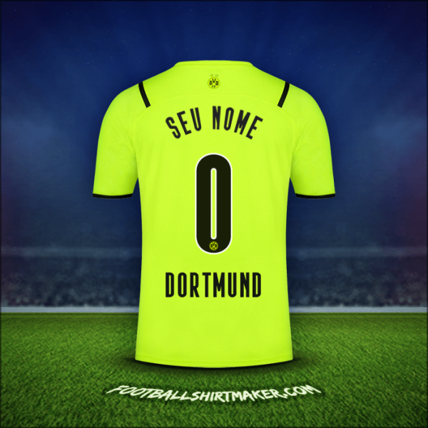 Camisa Borussia Dortmund Cup 2021/2022 -  seu nome - 0