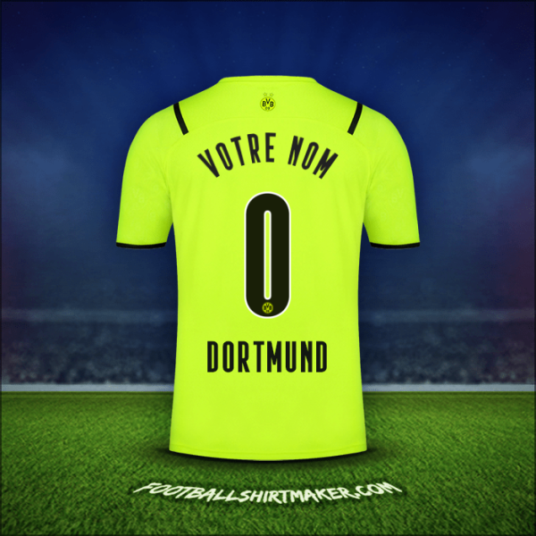 Maillot Borussia Dortmund Cup 2021/2022 -  votre nom - 0