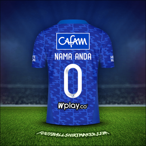 Jersey Millonarios FC 2021/2022 -  nama anda - 0