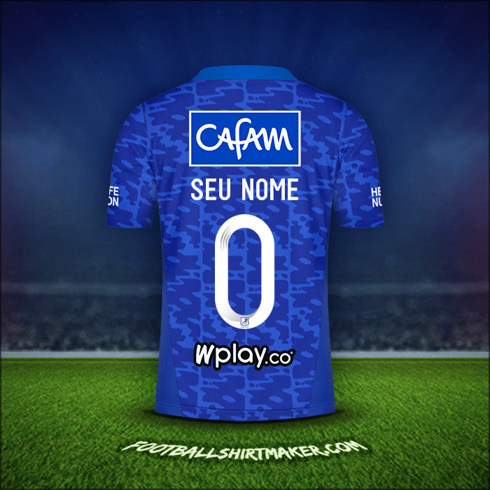 Camisa Millonarios FC 2021/2022 -  seu nome - 0