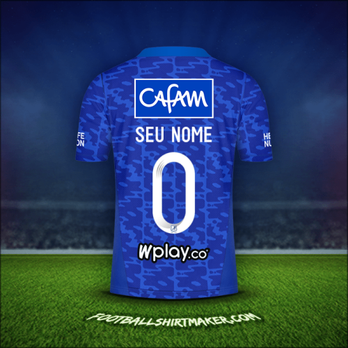 Camisa Millonarios FC 2021/2022 -  seu nome - 0