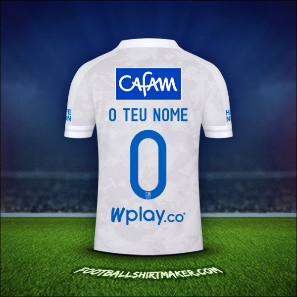 Camisola Millonarios FC 2021 Alternativa -  o teu nome - 0
