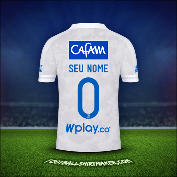 Camisa Millonarios FC 2021 Alternativa -  seu nome - 0
