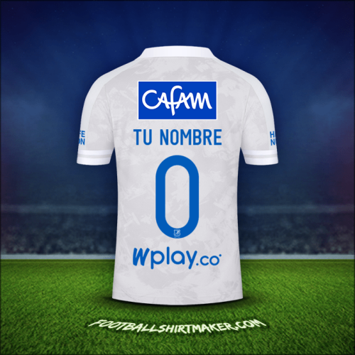 Jersey Millonarios FC 2021 Visita -  tu nombre - 0