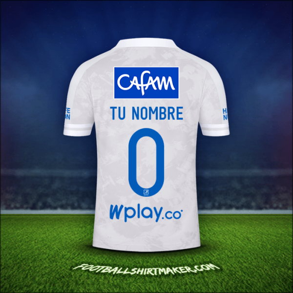 Camiseta Millonarios FC 2021 Visita -  tu nombre - 0