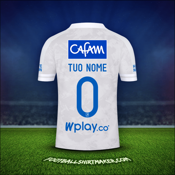 Maglia Millonarios FC 2021 Seconda -  tuo nome - 0