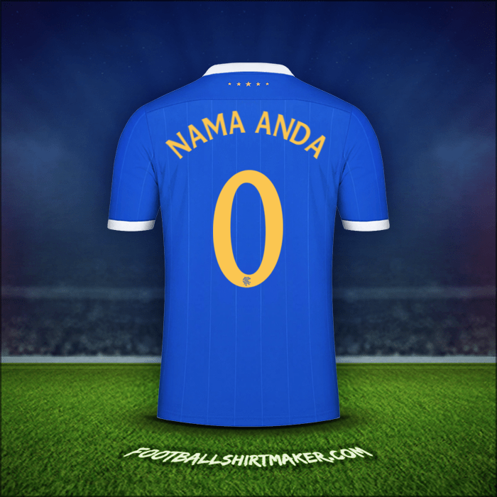 Jersey Rangers FC UEL 2021/2022 -  nama anda - 0
