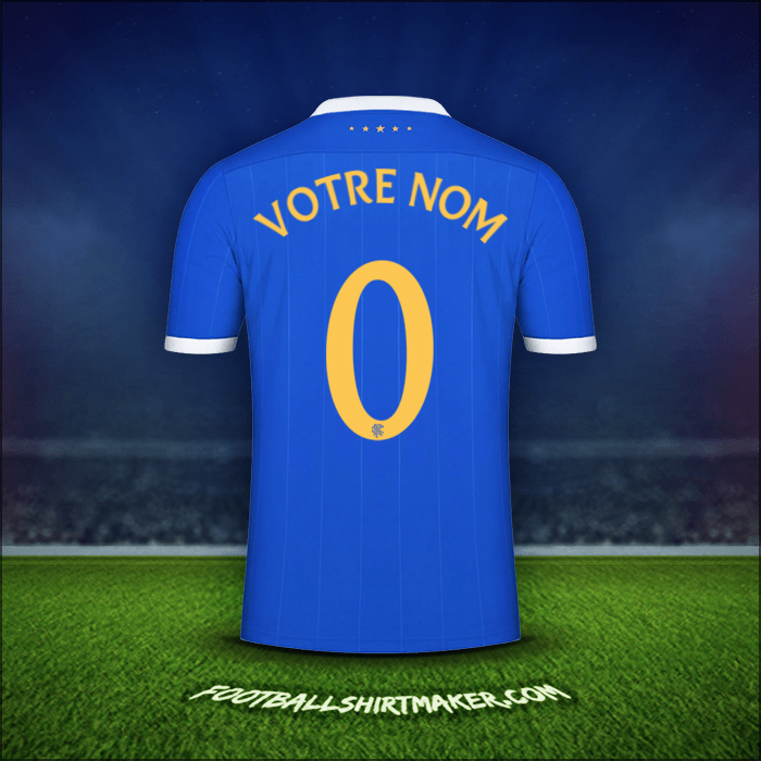 Maillot Rangers FC UEL 2021/2022 -  votre nom - 0