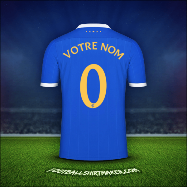 Maillot Rangers FC UEL 2021/2022 -  votre nom - 0