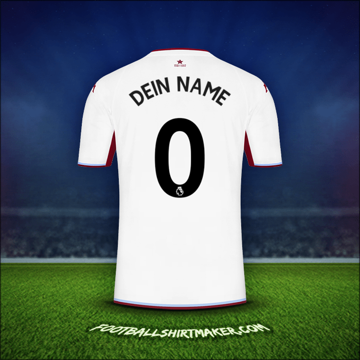 Trikot Aston Villa FC 2021/2022 Auswärts -  dein name - 0