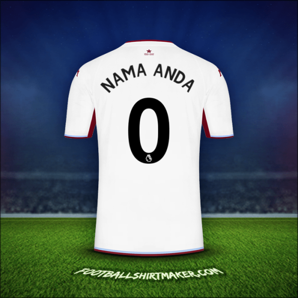 Jersey Aston Villa FC 2021/2022 Alternatif -  nama anda - 0