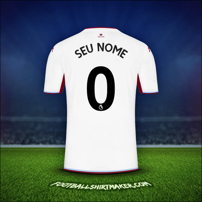 Camisa Aston Villa FC 2021/2022 Alternativa -  seu nome - 0