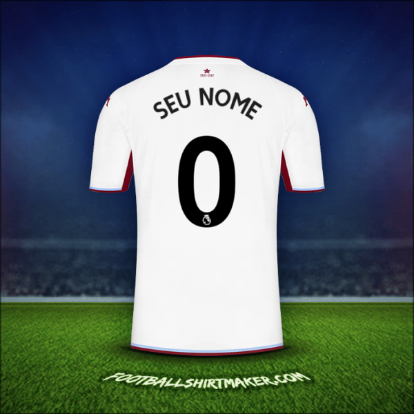 Camisa Aston Villa FC 2021/2022 Alternativa -  seu nome - 0
