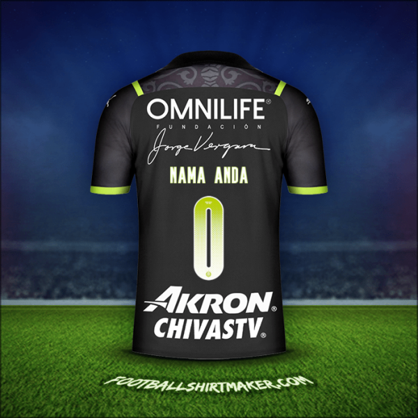 Jersey Guadalajara 2021/2022 Alternatif -  nama anda - 0